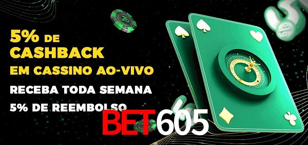 Promoções do cassino ao Vivo BET605